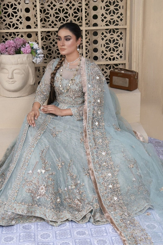 Icy Whisper Walima Ensemble - Fashion Ghar
