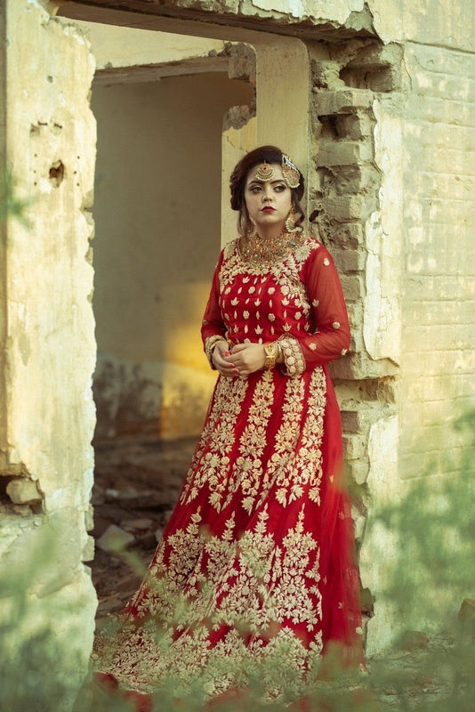 Royal Rouge Bridal Ensemble - Fashion Ghar