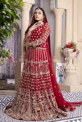Scarlet Majesty Bridal Lehenga - Fashion Ghar