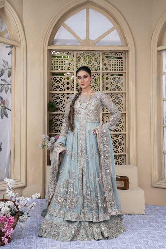 Icy Whisper Walima Ensemble - Fashion Ghar