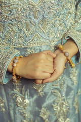 Glacier Veil Walima Dress - Fashion Ghar