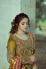 Verdant Mehndi Ensemble - Fashion Ghar