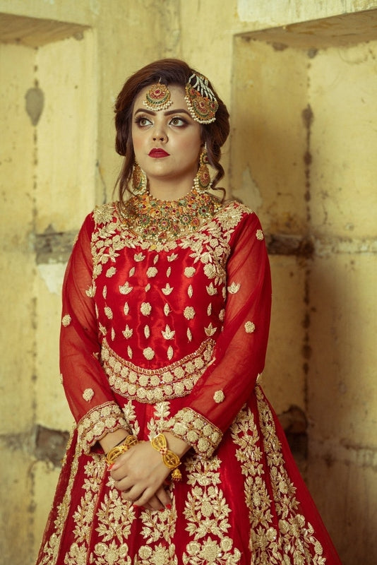 Royal Rouge Bridal Ensemble - Fashion Ghar