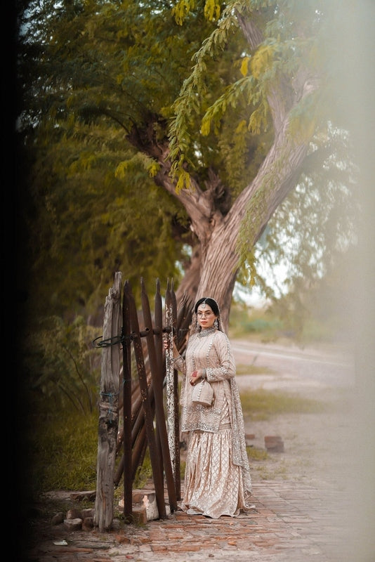 Gota Serenity Nikkah Ensemble - Fashion Ghar