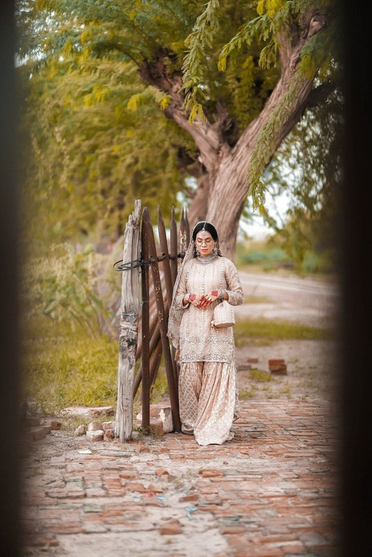 Gota Serenity Nikkah Ensemble - Fashion Ghar