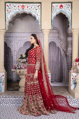 Scarlet Majesty Bridal Lehenga - Fashion Ghar