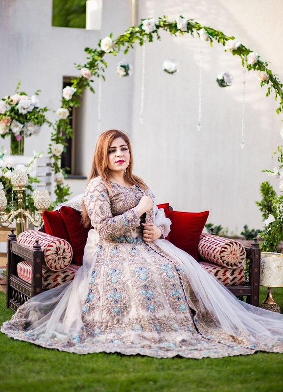 Pearl Blossom Walima Gown - Fashion Ghar