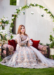Pearl Blossom Walima Gown - Fashion Ghar