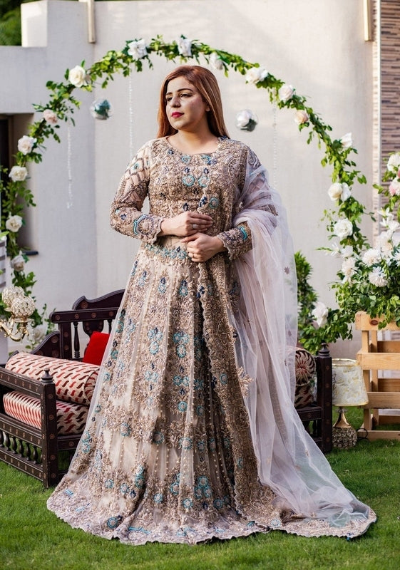 Pearl Blossom Walima Gown - Fashion Ghar