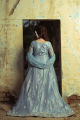 Glacier Veil Walima Dress - Fashion Ghar