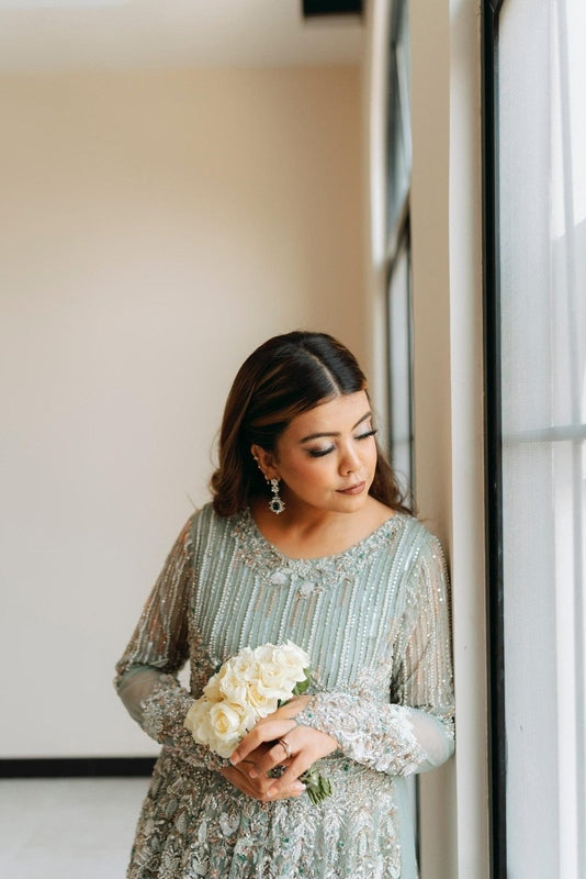 Serene Bloom Walima Bridal Ensemble - Fashion Ghar