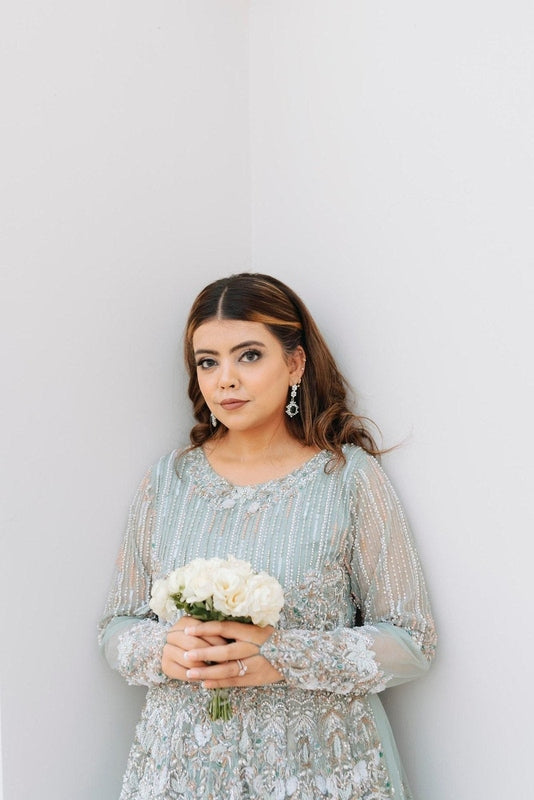 Serene Bloom Walima Bridal Ensemble - Fashion Ghar