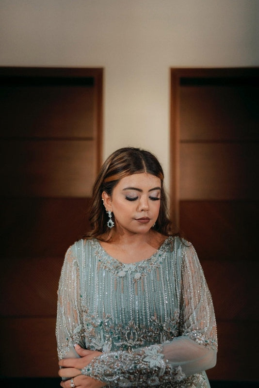 Serene Bloom Walima Bridal Ensemble - Fashion Ghar