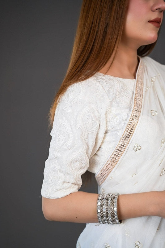 FG-012 Saree STITCHED | UNSTITCHED - Fashion Ghar