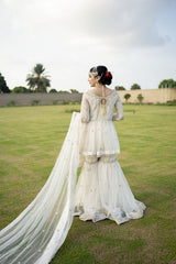 Ivory Whisper Nikkah Ensemble - Fashion Ghar