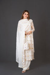 FG-011 3PCS STITCHED | UNSTITCHED - Fashion Ghar