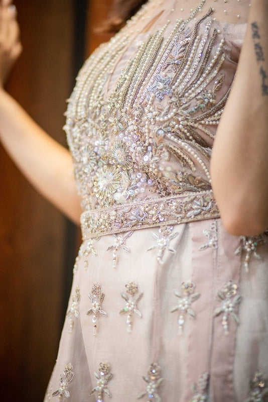 Whisper of Dawn Formal Ensemble - Fashion Ghar