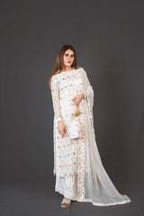 FG-011 3PCS STITCHED | UNSTITCHED - Fashion Ghar