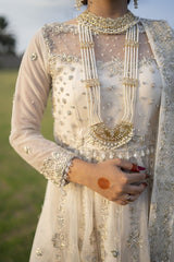 Ivory Whisper Nikkah Ensemble - Fashion Ghar