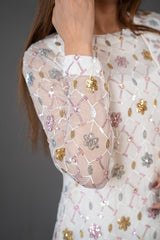 FG-011 3PCS STITCHED | UNSTITCHED - Fashion Ghar