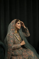 Seafoam Serenade Walima Dress - Fashion Ghar