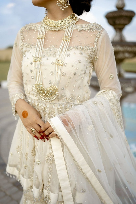 Ivory Whisper Nikkah Ensemble - Fashion Ghar