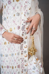 FG-011 3PCS STITCHED | UNSTITCHED - Fashion Ghar