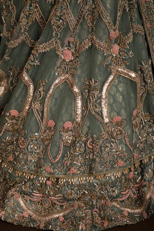 Seafoam Serenade Walima Dress - Fashion Ghar