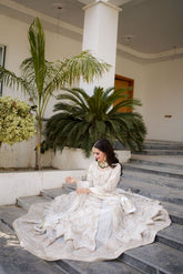 Chikenkari Double Maxi - Fashion Ghar