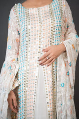 FG-010 3PCS STITCHED | UNSTITCHED - Fashion Ghar