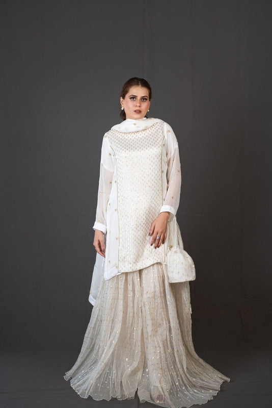 FG-009 3PCS STITCHED | UNSTITCHED - Fashion Ghar