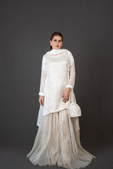 FG-009 3PCS STITCHED | UNSTITCHED - Fashion Ghar