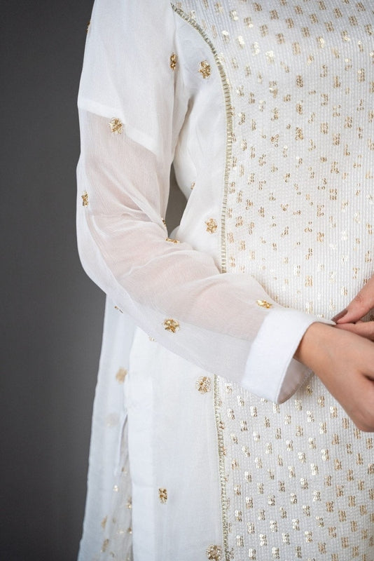 FG-009 3PCS STITCHED | UNSTITCHED - Fashion Ghar