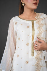 FG-008 3PCS STITCHED | UNSTITCHED - Fashion Ghar