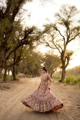 Dusky Rose Nikkah Ensemble - Fashion Ghar