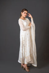 FG-007 3PCS STITCHED | UNSTITCHED - Fashion Ghar