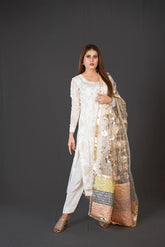 FG-006 3PCS STITCHED | UNSTITCHED - Fashion Ghar