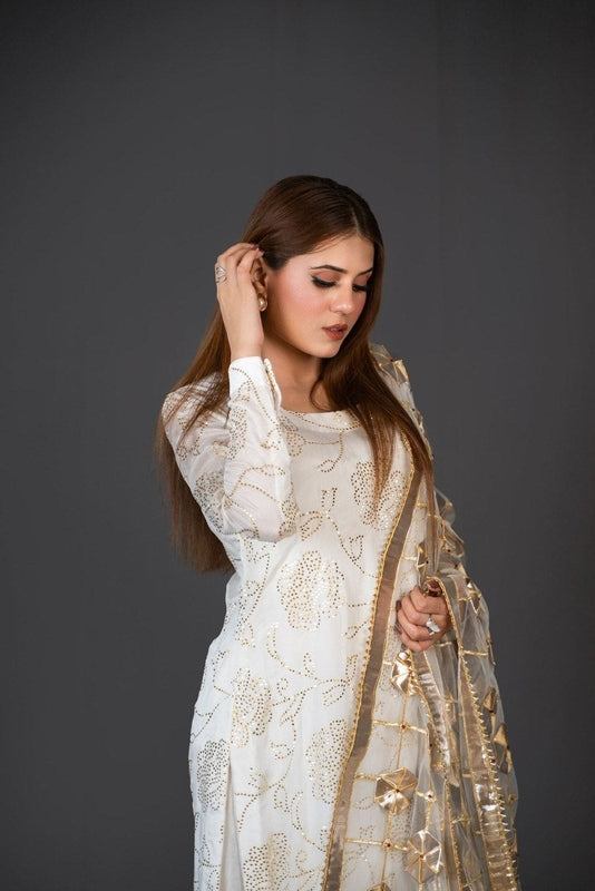 FG-006 3PCS STITCHED | UNSTITCHED - Fashion Ghar