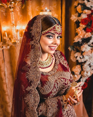 Regal Ruby Bridal Lehenga - Fashion Ghar