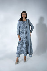 3 Piece - Embroidered Suit - FG-014