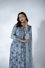 3 Piece - Embroidered Suit - FG-014