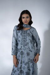 3 Piece - Embroidered Suit - FG-014