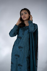 3 Piece - Embroidered Suit - FG-016