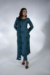 3 Piece - Embroidered Suit - FG-016