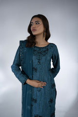 3 Piece - Embroidered Suit - FG-016