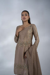 3 Piece - Embroidered Suit - FG-018