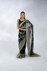 Embroidered Chiffon Saree - FG-020