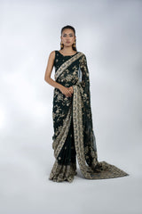 Embroidered Chiffon Saree - FG-020