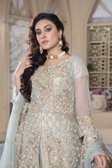 Seafoam Dream Walima Ensemble - Fashion Ghar