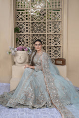 Icy Whisper Walima Ensemble - Fashion Ghar